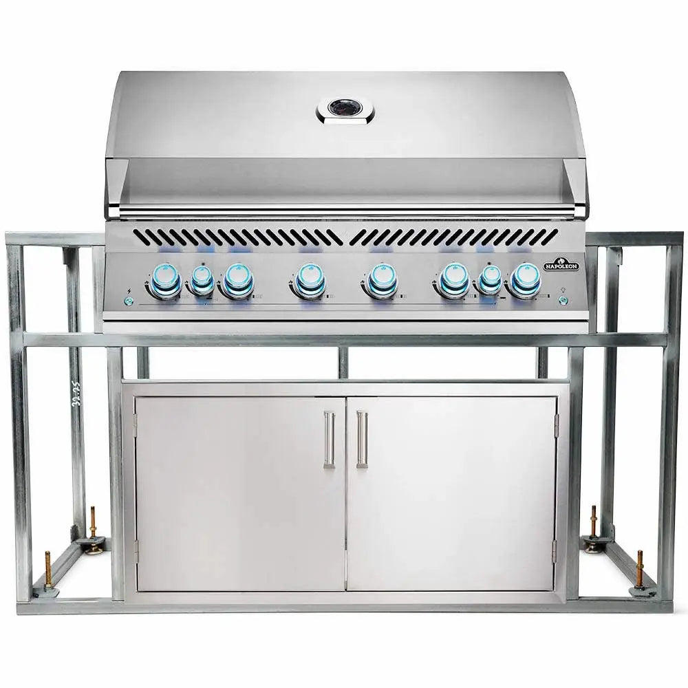 Napoleon BIG44 700-Series Gas BBQ Grill Island with 42x19 Double Access Doors