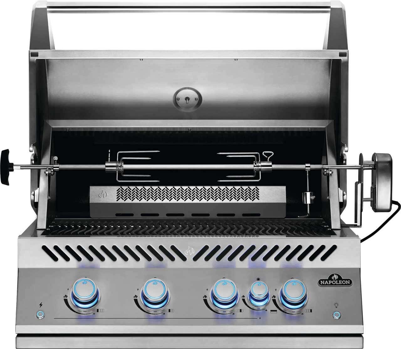 Napoleon Grills 32 inch 700 Built-In Gas Grill Head with Infrared Rear Rotisserie Burner Outdoor Grills