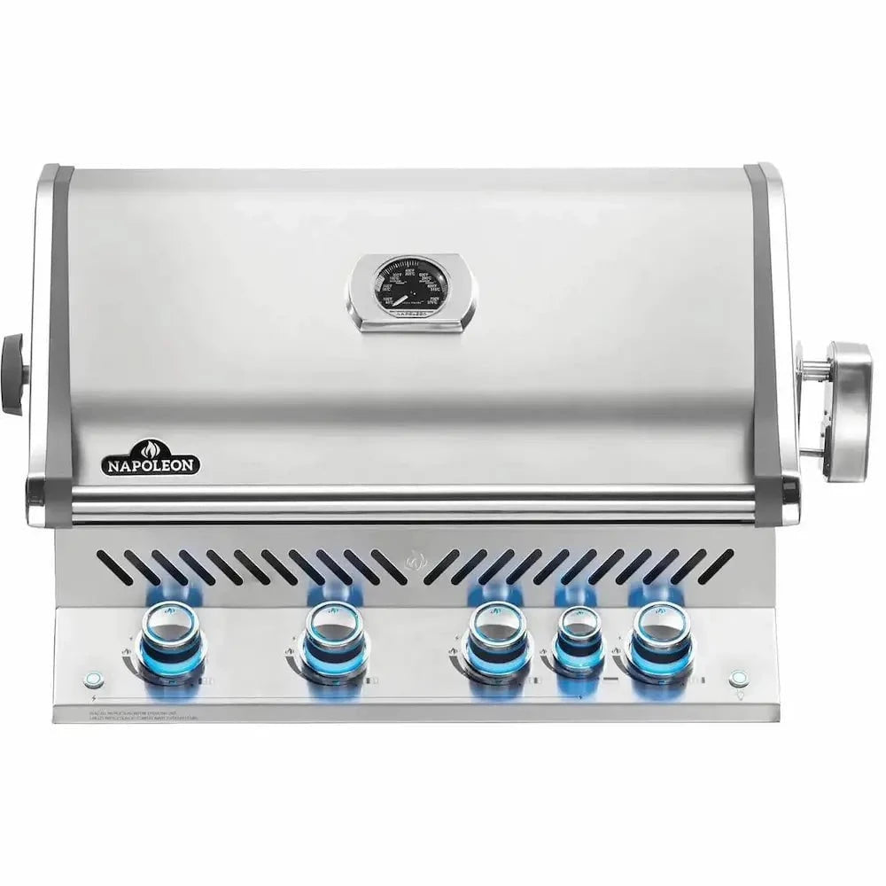 Napoleon Grills Built-In Prestige PRO 500 Gas BBQ Grill with Infrared Rear Burner, BIPRO500RB-3 Outdoor Grills Natural Gas 12030437