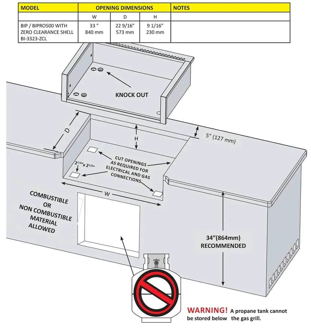 Napoleon Grills Built-In Prestige PRO 500 Gas BBQ Grill with Infrared Rear Burner, BIPRO500RB-3 Outdoor Grills