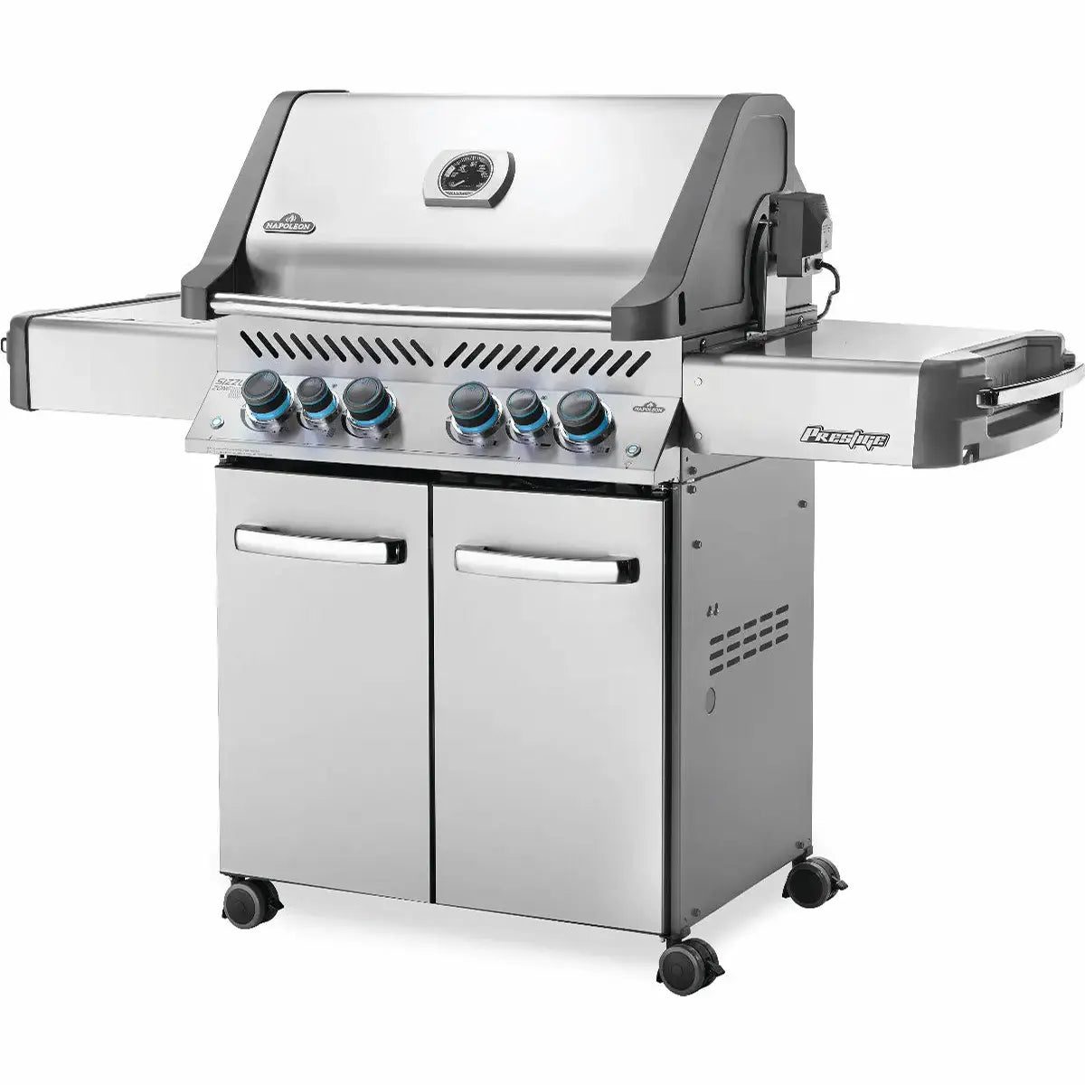 Napoleon Grills Prestige 500 Gas BBQ Grill with Infrared Side and Rear Burners, Stainless Steel Outdoor Grills
