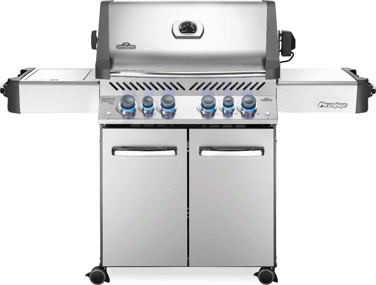 Napoleon Grills Prestige 500 Gas Grill with Infrared Side and Rear Burners, Stainless Steel Outdoor Grills Liquid Propane 12029735