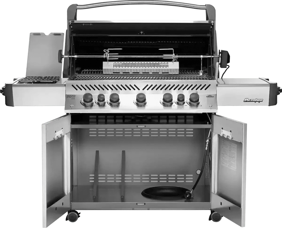Napoleon Grills Prestige 665 Gas BBQ Grill with Infrared Side and Rear Burners, Stainless Steel Outdoor Grills