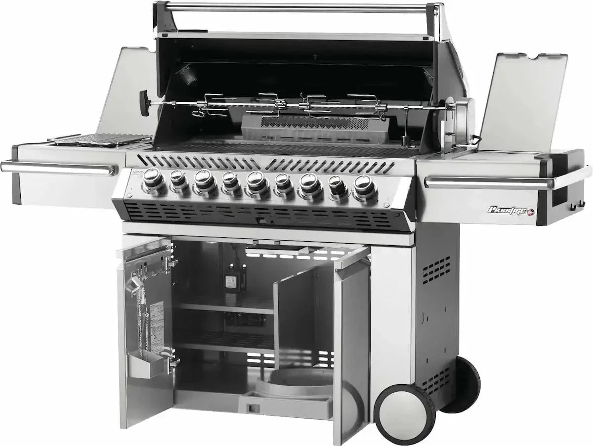 Napoleon Grills Prestige PRO 665 Gas BBQ Grill with Infrared Side & Rear Burners, Stainless Steel Outdoor Grills