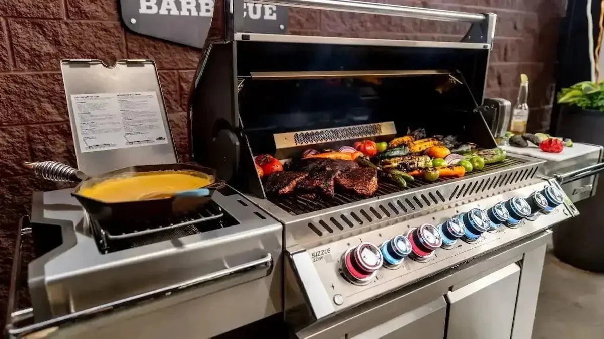 Napoleon Grills Prestige PRO 665 Gas BBQ Grill with Infrared Side & Rear Burners, Stainless Steel Outdoor Grills