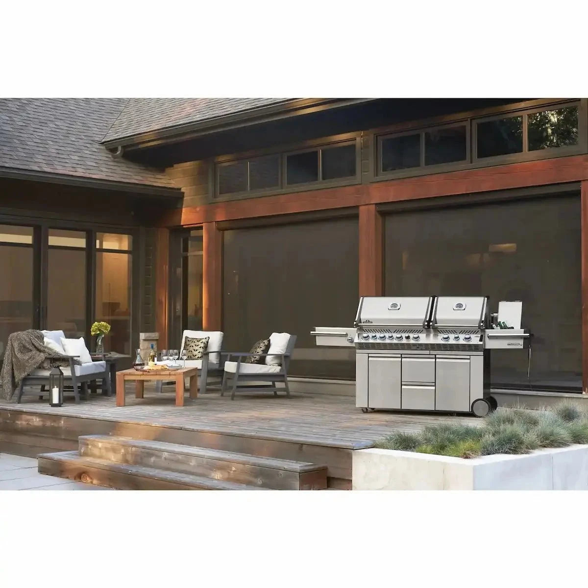 Napoleon Grills Prestige PRO 825 with Infrared Rear and Side Burners, PRO825RSBI-3 Outdoor Grills