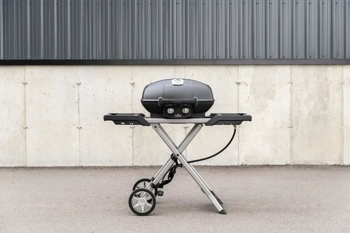 Napoleon Grills Travel PRO285X Portable Gas BBQ Grill on Scissor Cart