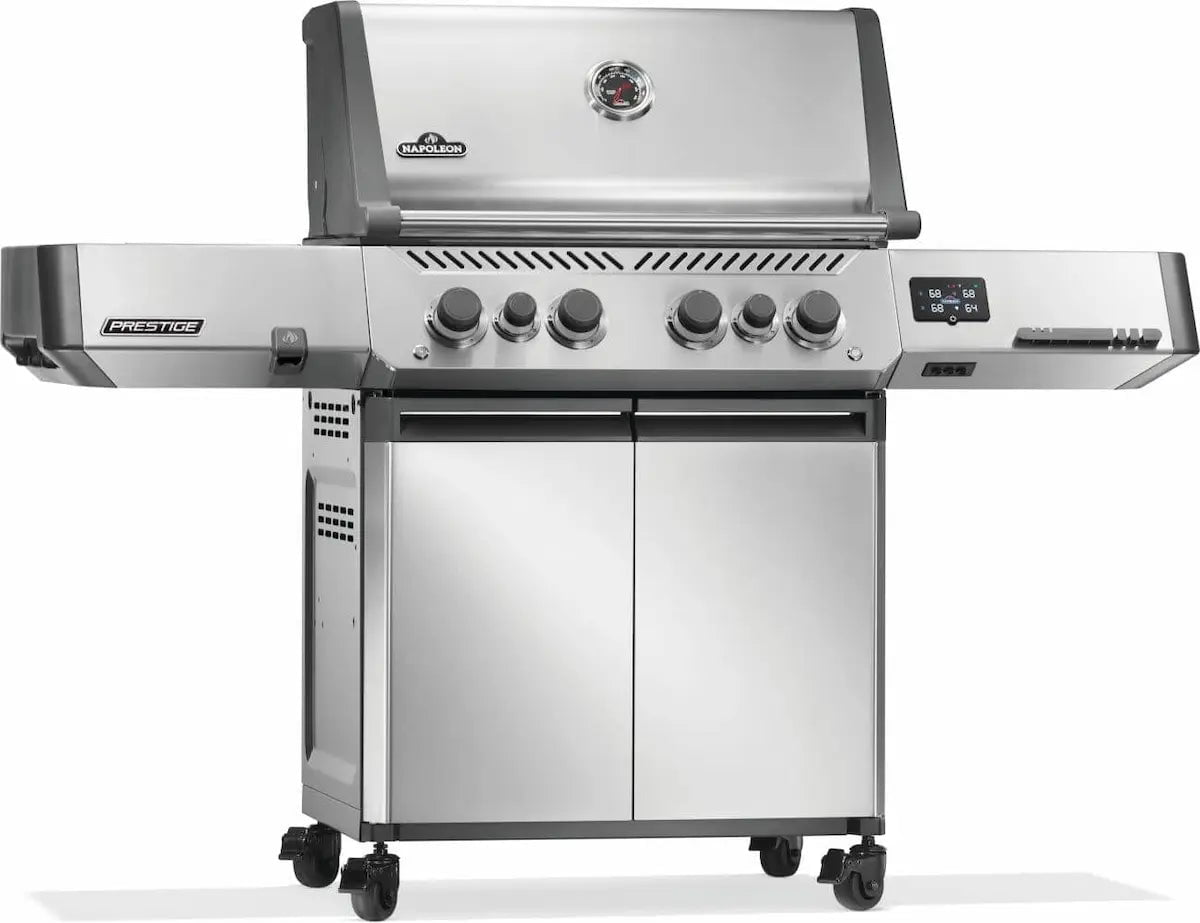 Napoleon Prestige 500 Connected Gas Grill with Infrared Side and Rear Burner, Stainless Steel