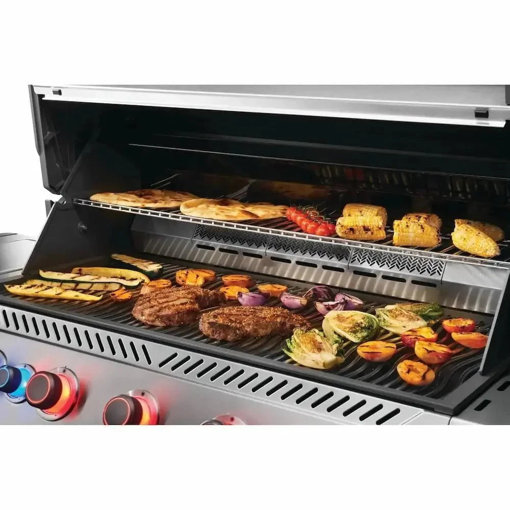 Napoleon Prestige 665 Gas BBQ Grill with Infrared Side and Rear Burner, Stainless Steel Outdoor Grill