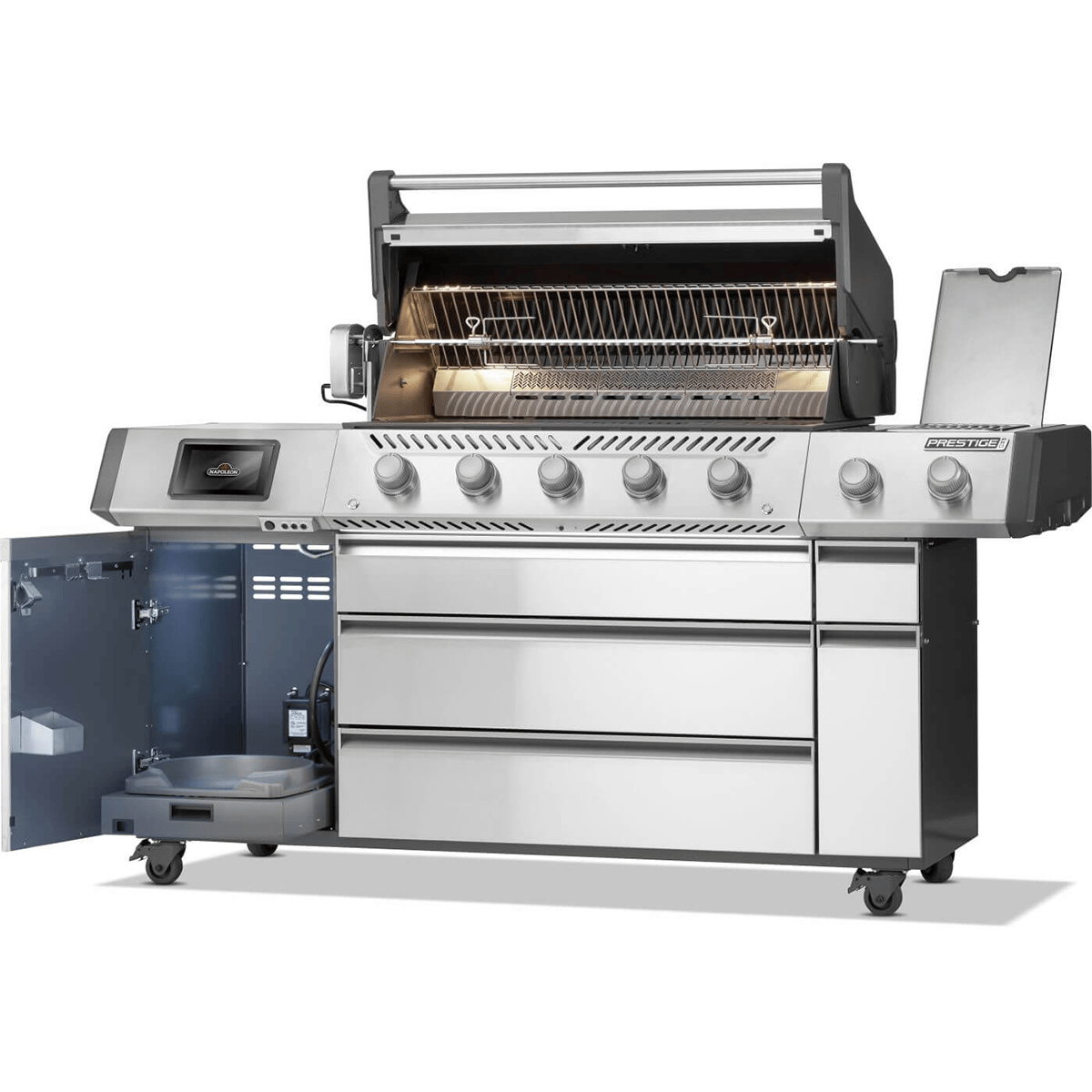 Napoleon Prestige PRO 665 Elite 5-Burner Gas Grill with Smart Technology & Electric Smoker Box Outdoor Grill