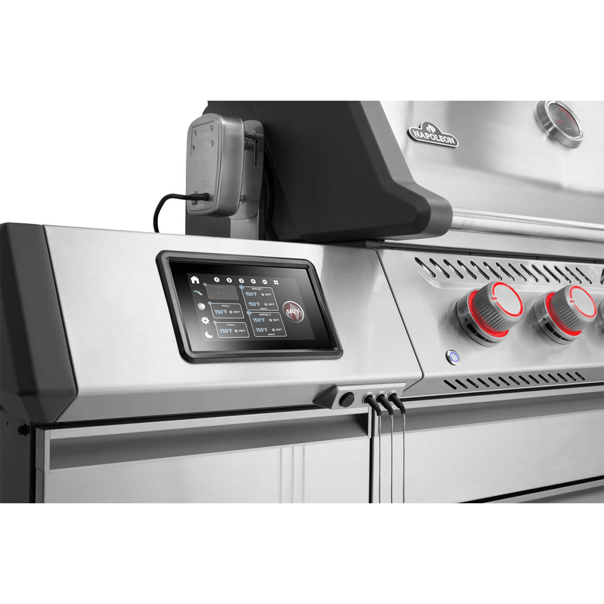 Napoleon Prestige PRO 665 Elite 5-Burner Gas Grill with Smart Technology & Electric Smoker Box Outdoor Grill