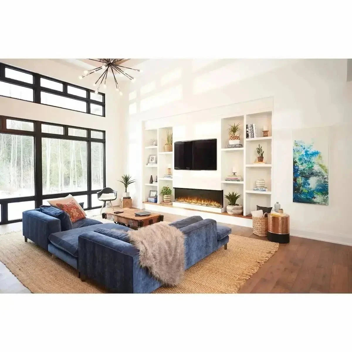 Napoleon Trivista Primis Three-Sided Built-in Electric Fireplace Fireplaces