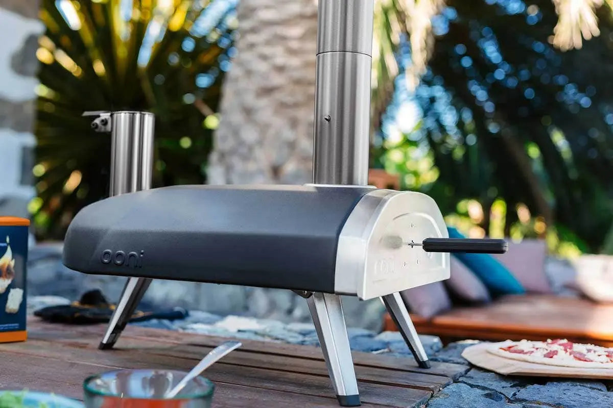 バーベキュー・調理用品 Ooni Fyra 12 Ooni Fyra 12 Wood Pellet Pizza Oven - Black with Stainless