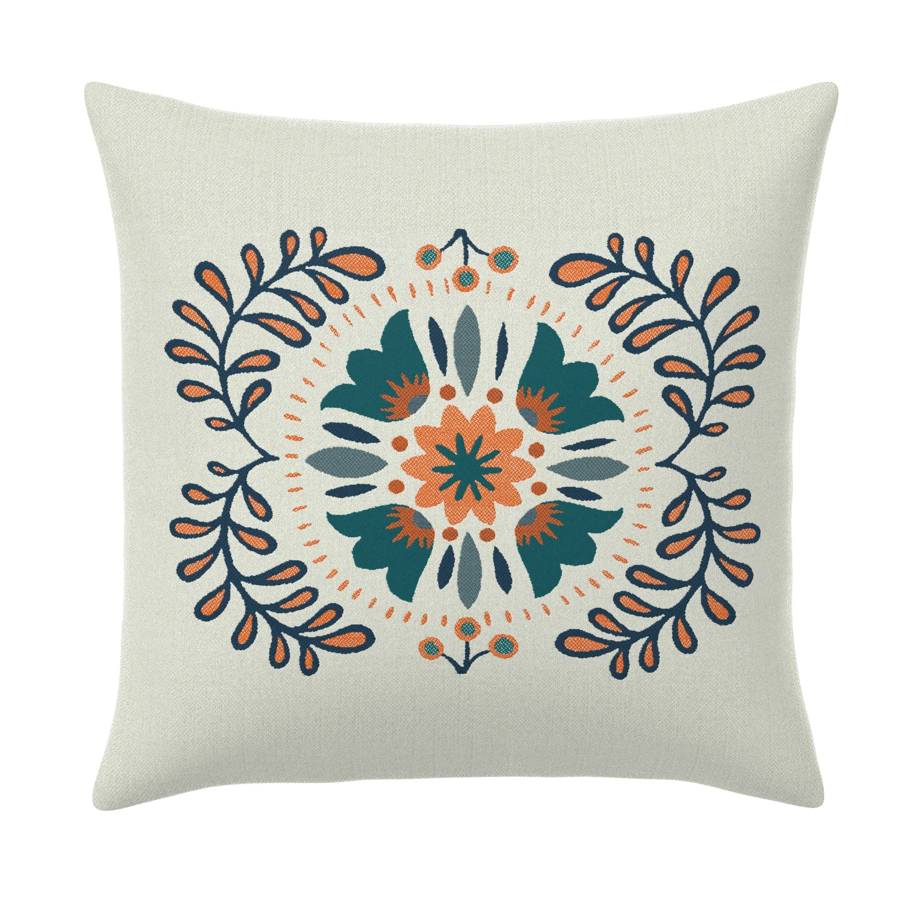 Otomia Medallion Resort 20" Square Throw Pillow Throw Pillows 12043885