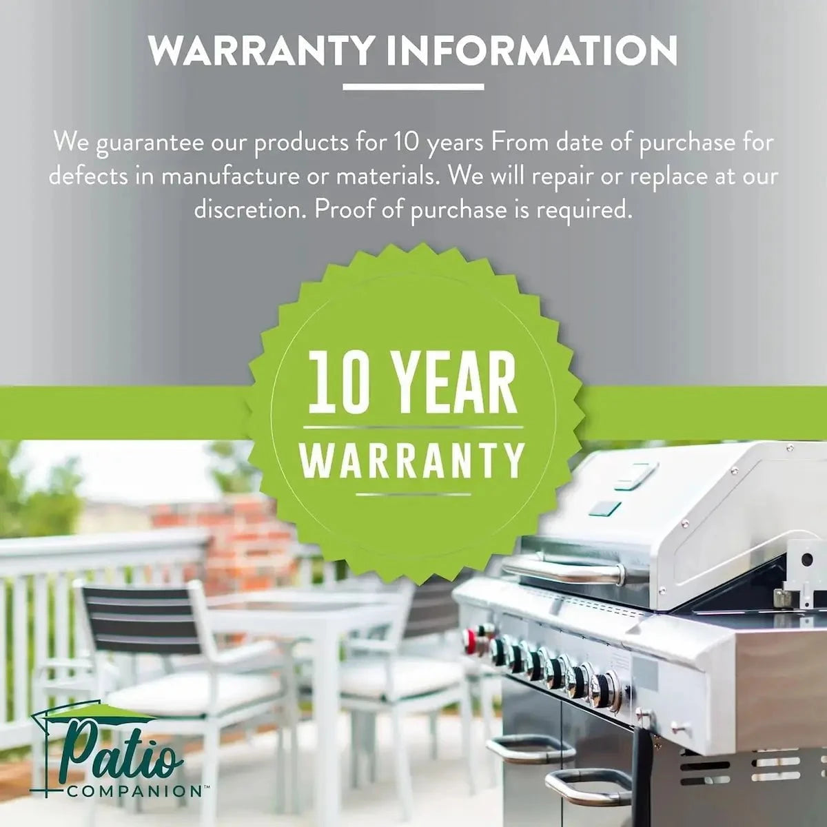 Patio Companion Premium Small/Medium Universal 58-inch Grill Cover Outdoor Grill Covers 12042998