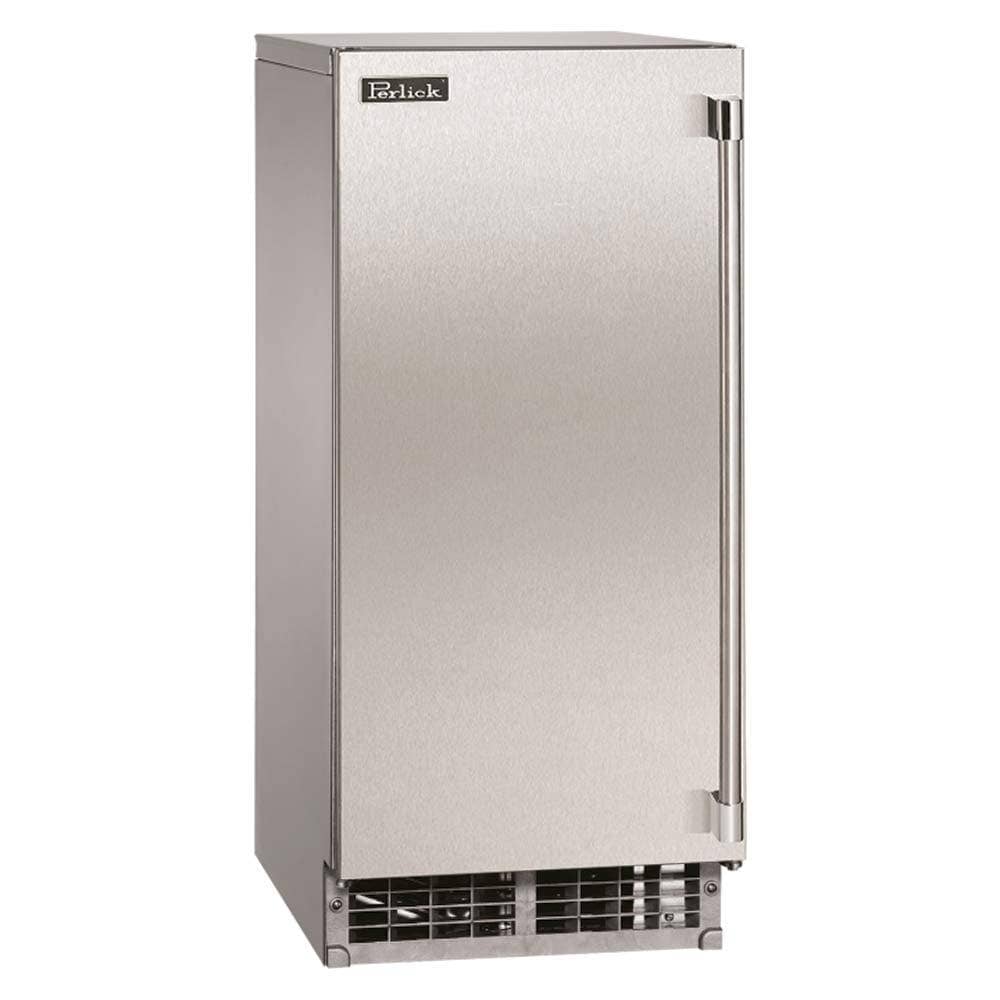 Perlick H80C Signature Series Cubelet Ice Maker, Stainless Steel Solid Door Left Hinge 12041021