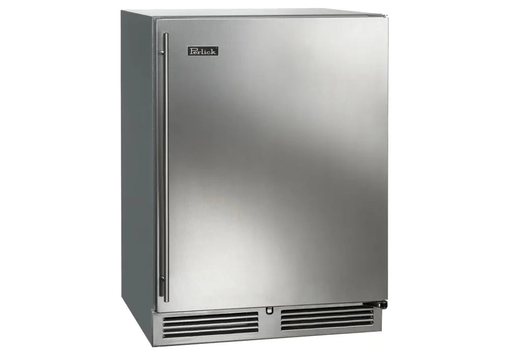 Perlick HC24 24 Undercounter Outdoor Refrigerator, Stainless Steel Solid Door Refrigerators