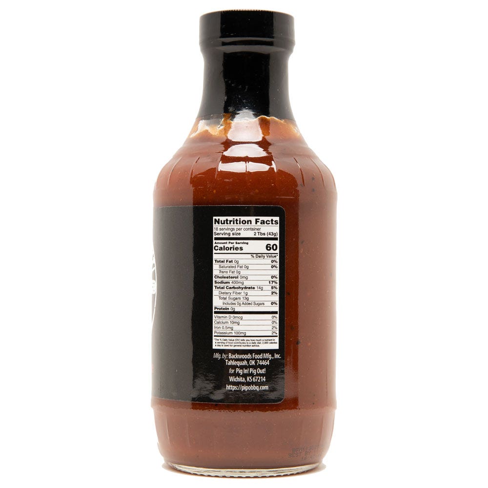 Pig In! Pig Out! Hot BBQ Sauce Marinades & Grilling Sauces 12039600