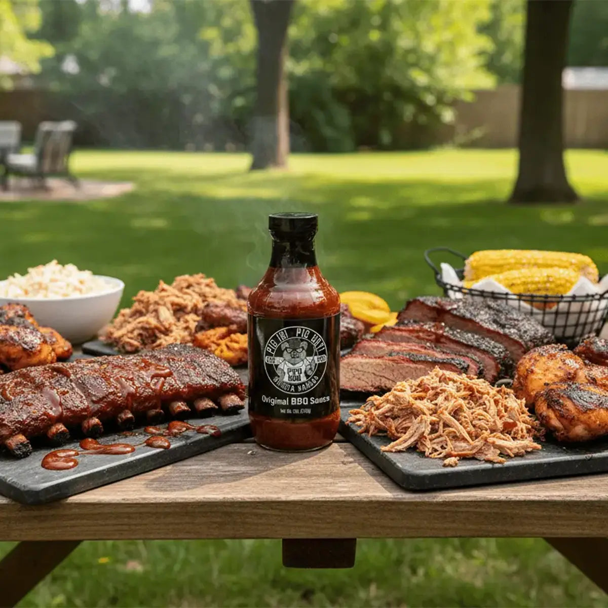 Pig In! Pig Out! Original BBQ Sauce Condiments & Sauces 12039599