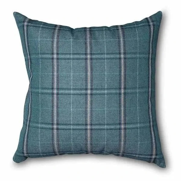 Plaid Throw Pillows Throw Pillows Simplicity Lagoon 18in 12029603