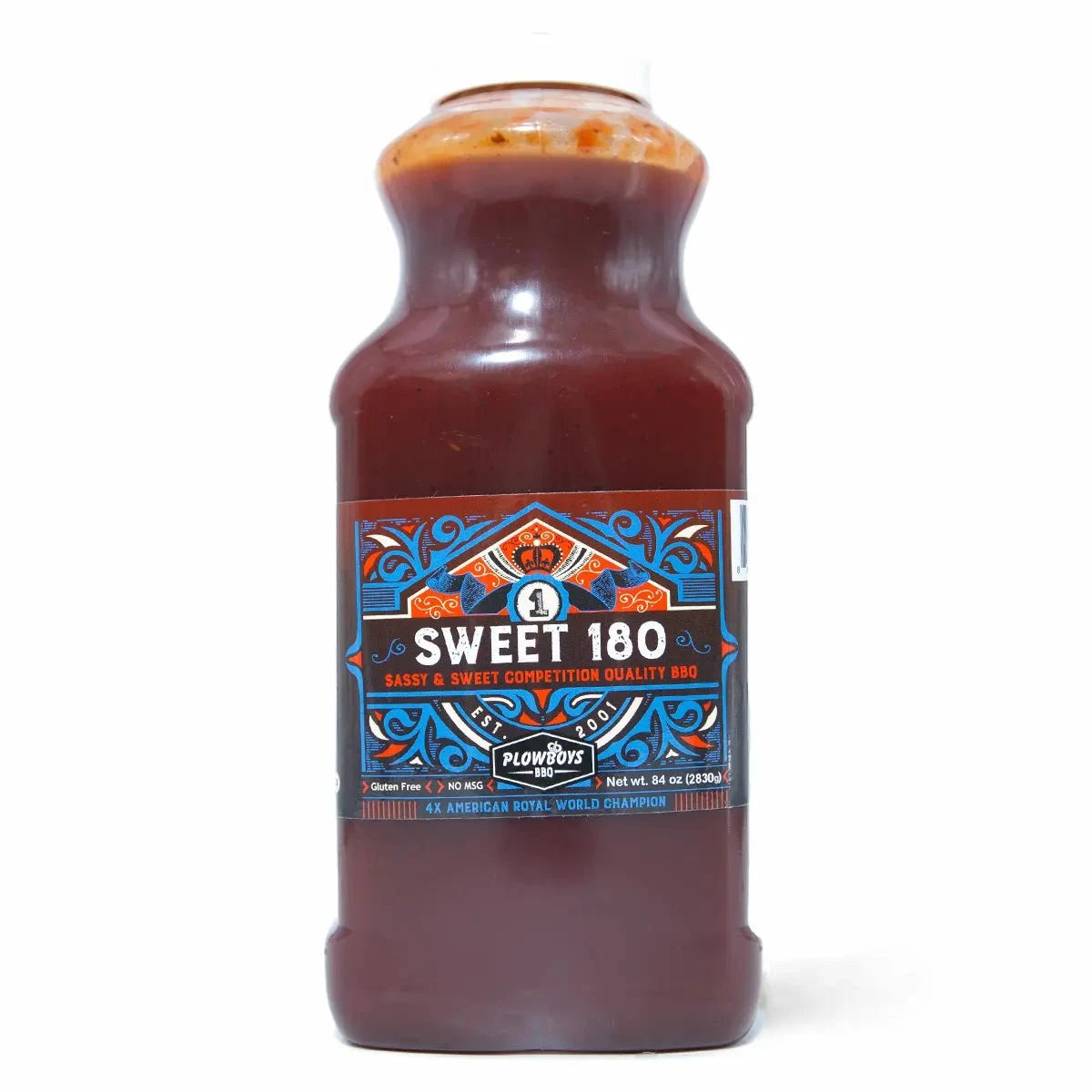 Plowboys BBQ Sweet 180 BBQ Sauce Condiments & Sauces Half Gallon 12022245