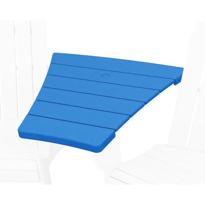 POLYWOOD 600 Series Angled Adirondack Connecting Table Outdoor Seating Pacific Blue 12042122
