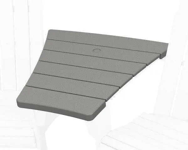 POLYWOOD 600 Series Angled Adirondack Connecting Table Outdoor Seating Slate Grey 12042295