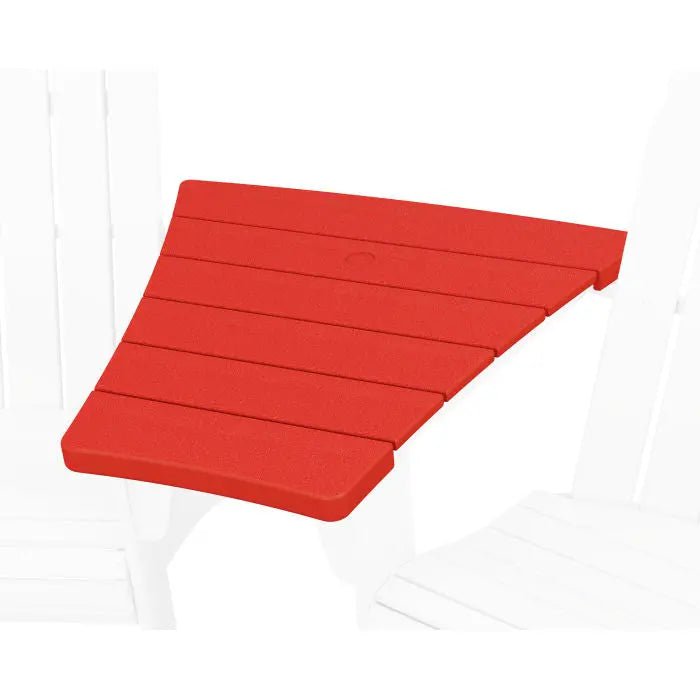POLYWOOD 600 Series Angled Adirondack Connecting Table Outdoor Seating Sunset Red 12042163