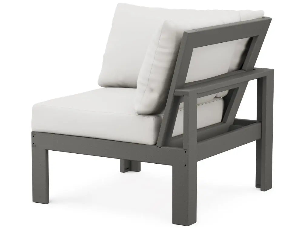 POLYWOOD Edge Modular Corner Chair with Cushion