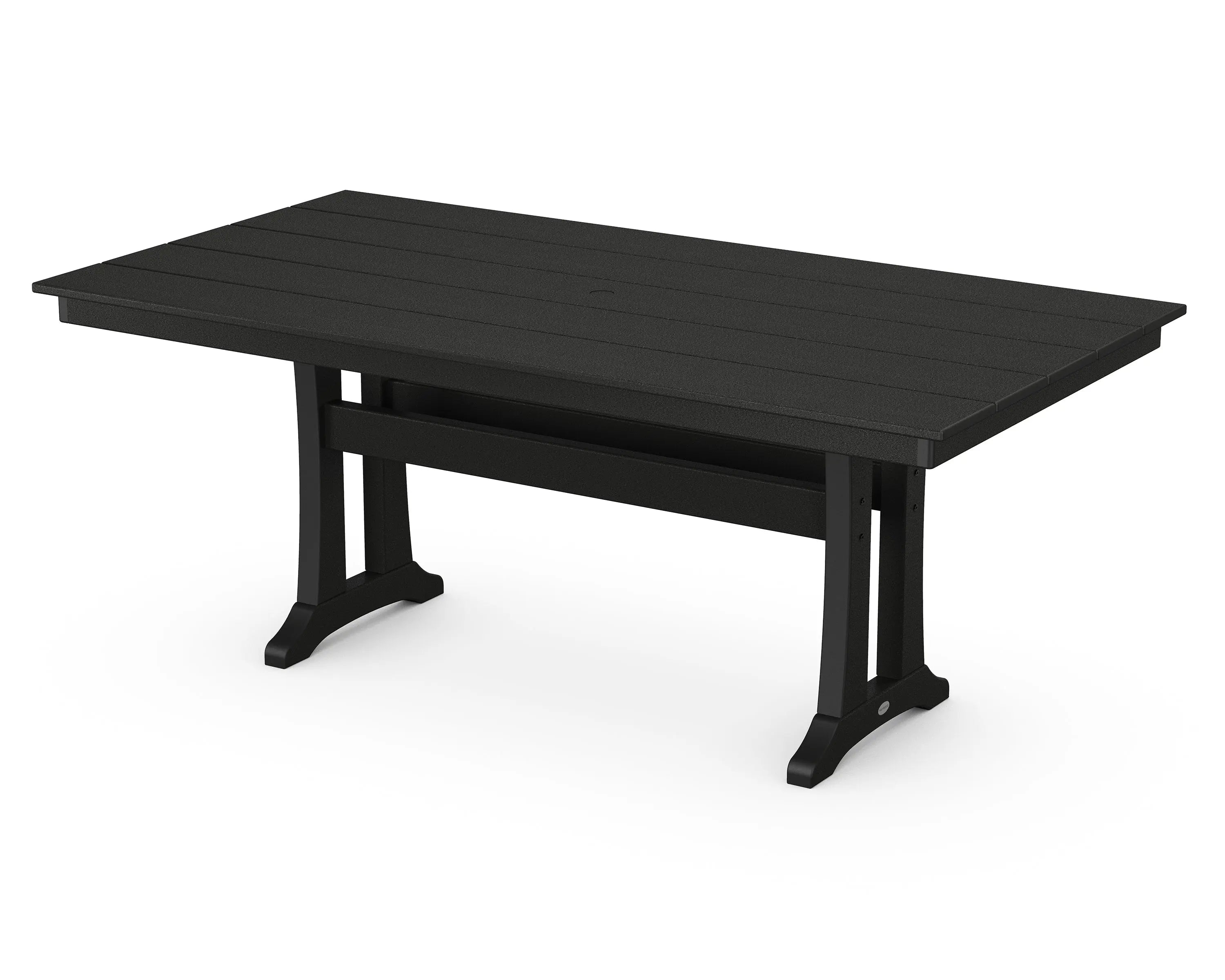 POLYWOOD Farmhouse Trestle 37" x 72" Dining Table Outdoor Tables
