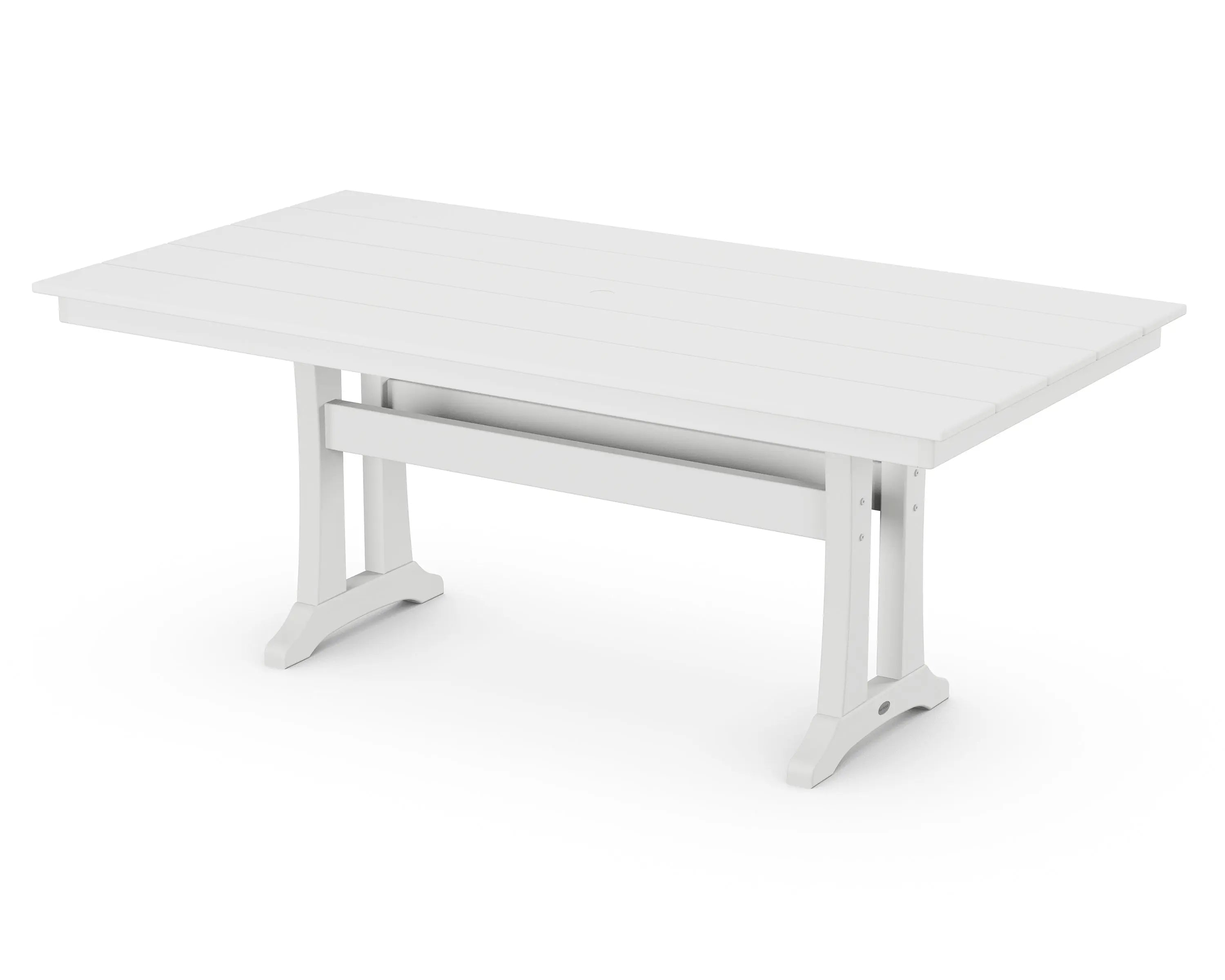 POLYWOOD Farmhouse Trestle 37" x 72" Dining Table Outdoor Tables