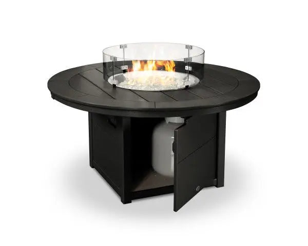POLYWOOD Fire Table with Round 48