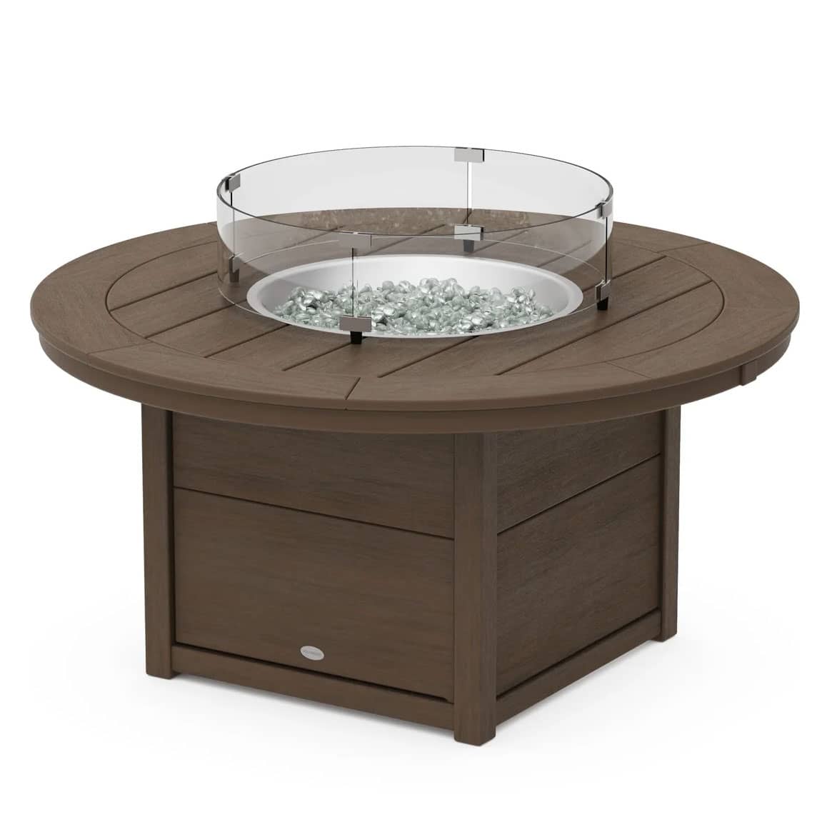 POLYWOOD Fire Table with Round 48