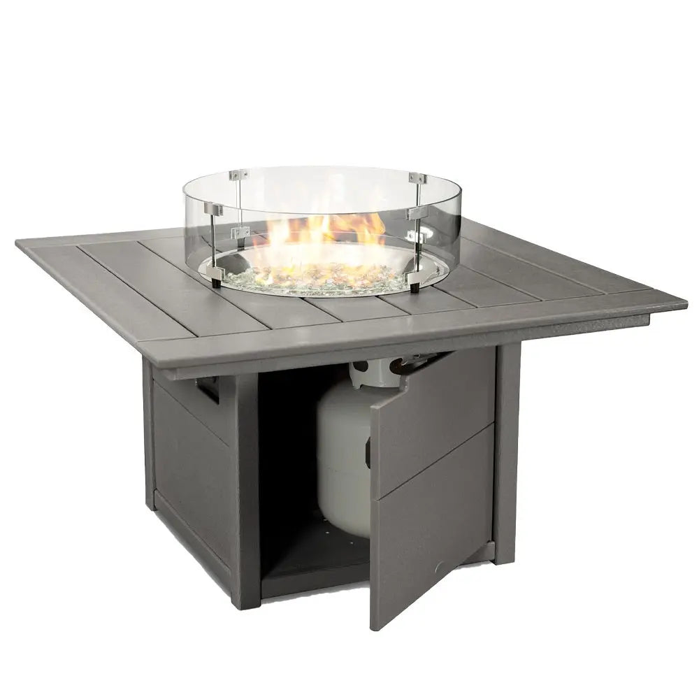 POLYWOOD Fire Table with Square 42