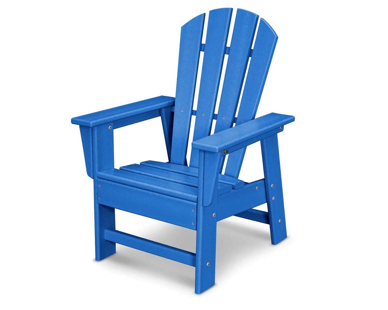 POLYWOOD Kids Casual Adirondack Chair Outdoor Chairs Pacific Blue 12031522