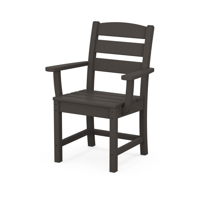 POLYWOOD Lakeside Dining Arm Chair in Vintage Coffee 12034474