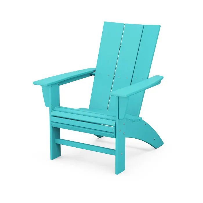 POLYWOOD Modern Curveback Adirondack Chair Outdoor Chairs Aruba 12037902