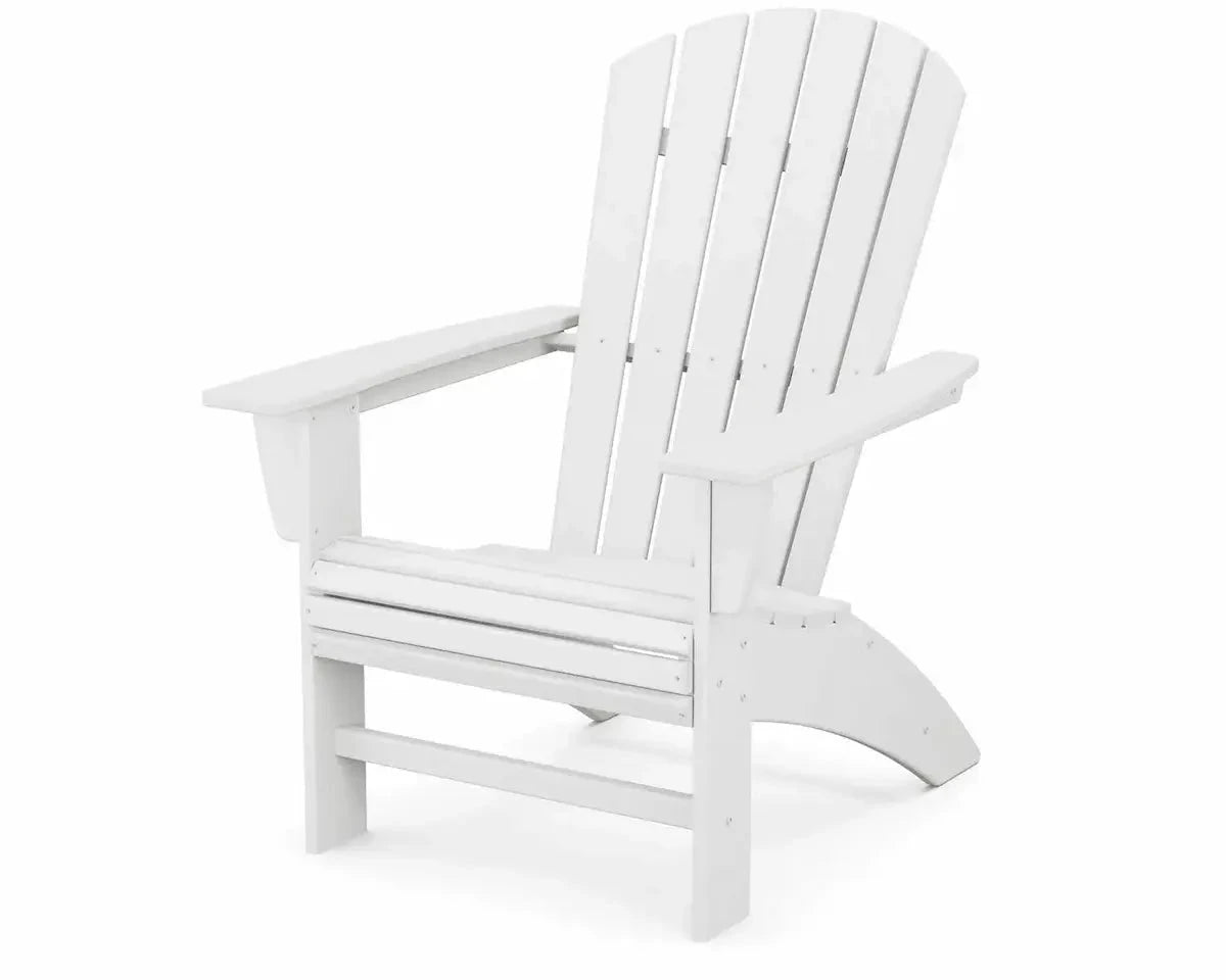 POLYWOOD Nautical Curveback Adirondack Chair Outdoor Chairs White 12037834