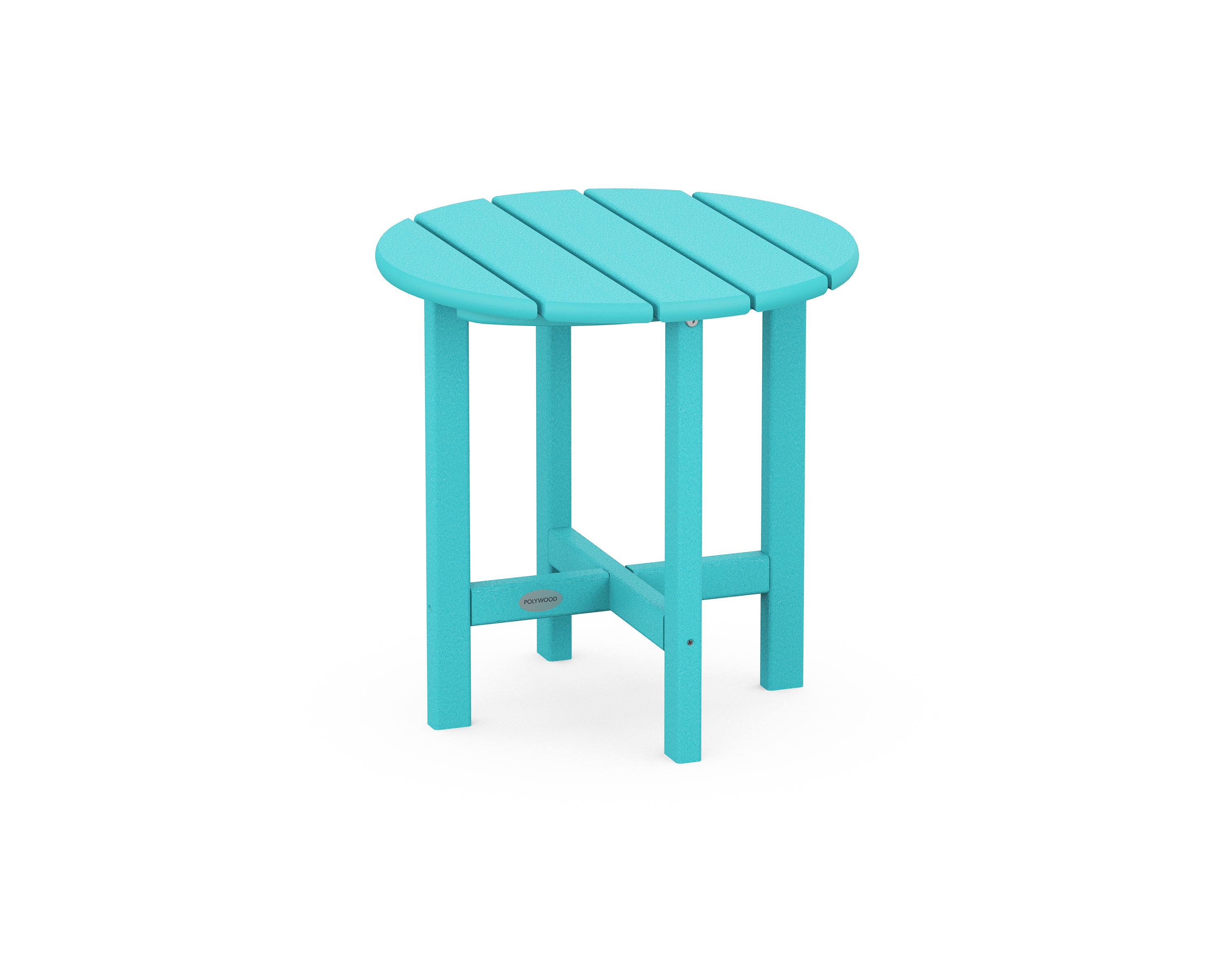 POLYWOOD Round 18 inch Side Table Outdoor Tables Aruba 12031476