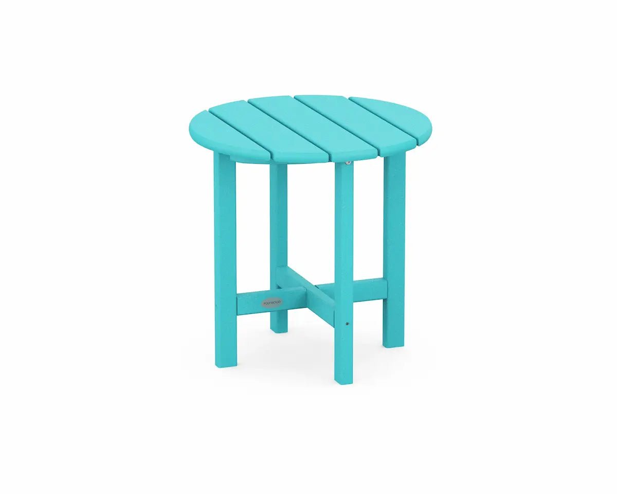 POLYWOOD Round 18" Side Table Outdoor Tables Aruba 12031476
