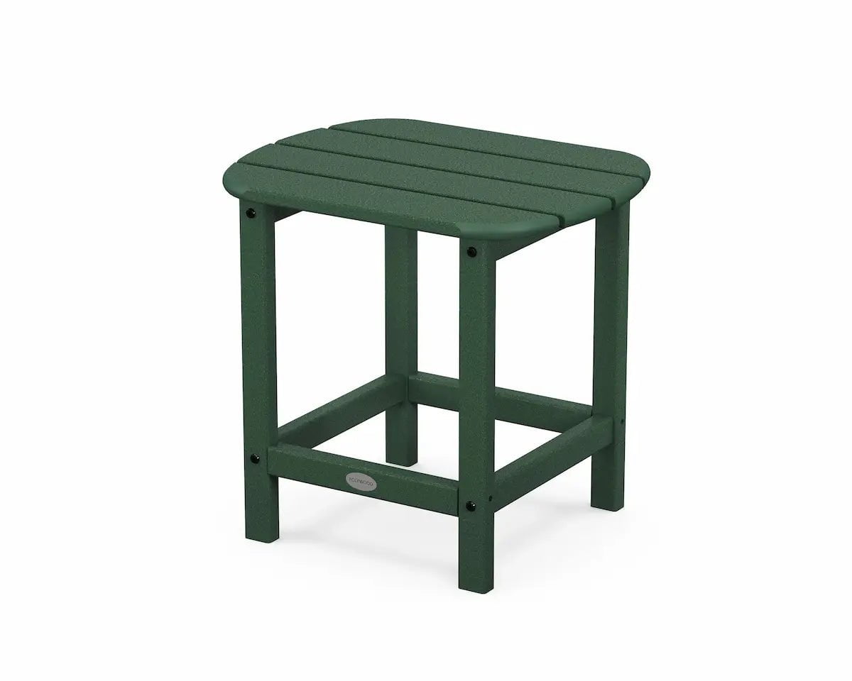 POLYWOOD South Beach 18" Side Table Outdoor Tables Green 12038524