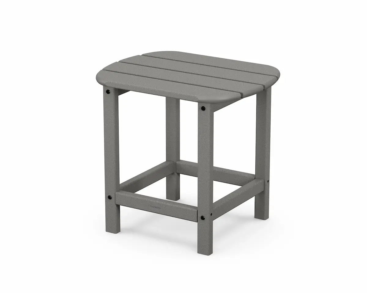 POLYWOOD South Beach 18" Side Table Outdoor Tables Slate Grey 12038530