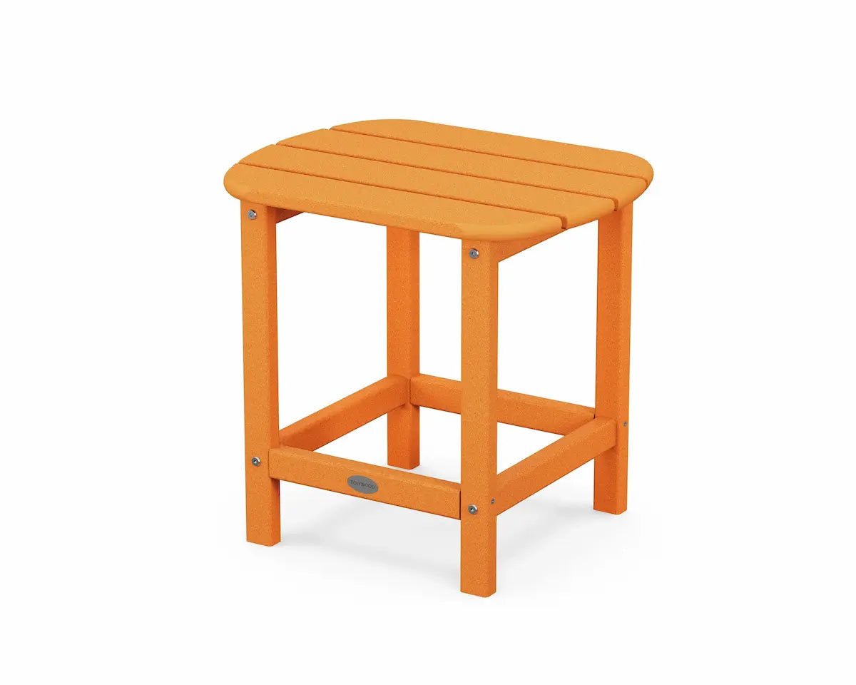 POLYWOOD South Beach 18" Side Table Outdoor Tables Tangerine 12038532