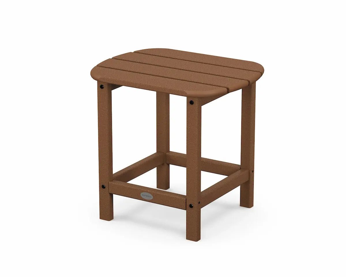 POLYWOOD South Beach 18" Side Table Outdoor Tables Teak 12038533