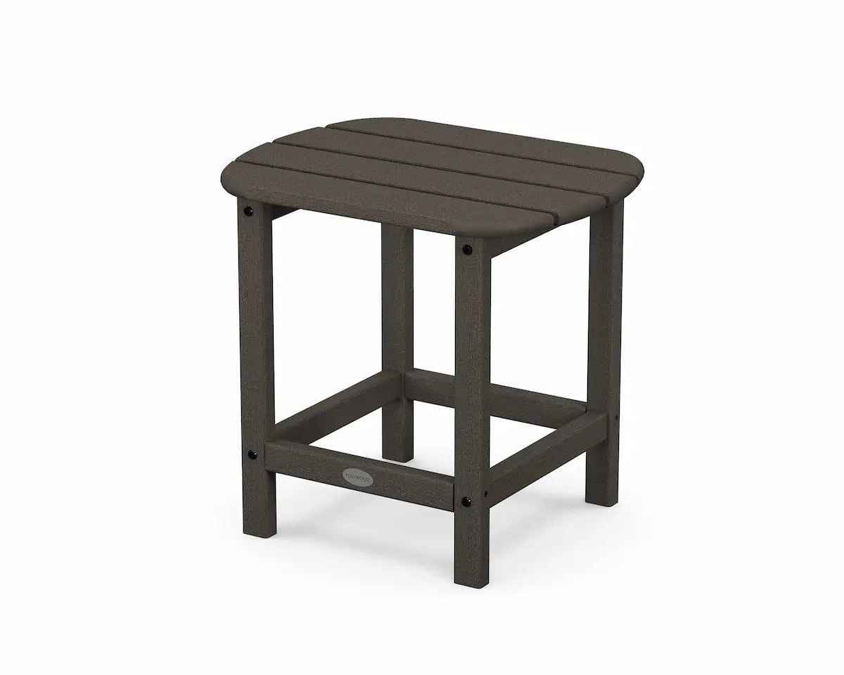 POLYWOOD South Beach 18" Side Table Outdoor Tables Vintage Coffee 12040723
