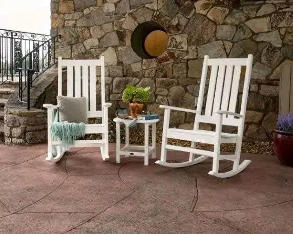 POLYWOOD Vineyard 3-Piece Rocking Set Outdoor Furniture Sets