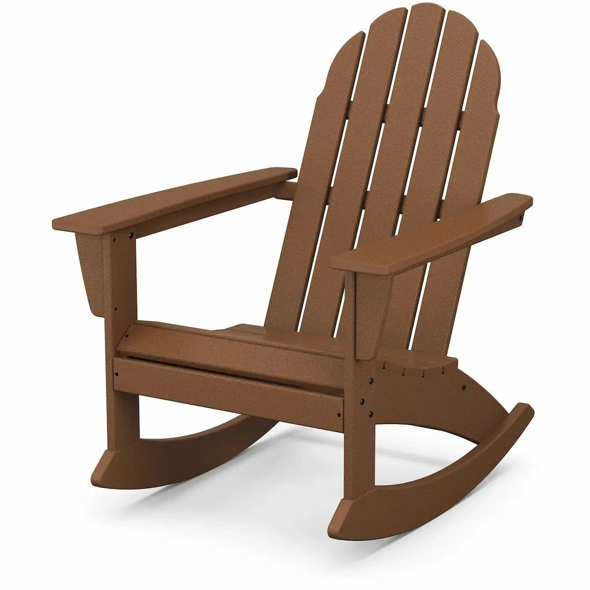 POLYWOOD Vineyard Adirondack Rocking Chair Outdoor Chairs Teak 12039166