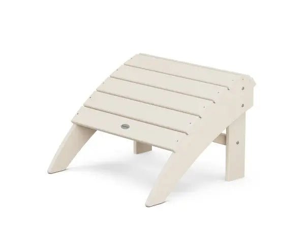 POLYWOOD Vineyard Curveback Adirondack Ottoman Outdoor Ottomans Sand 12037856