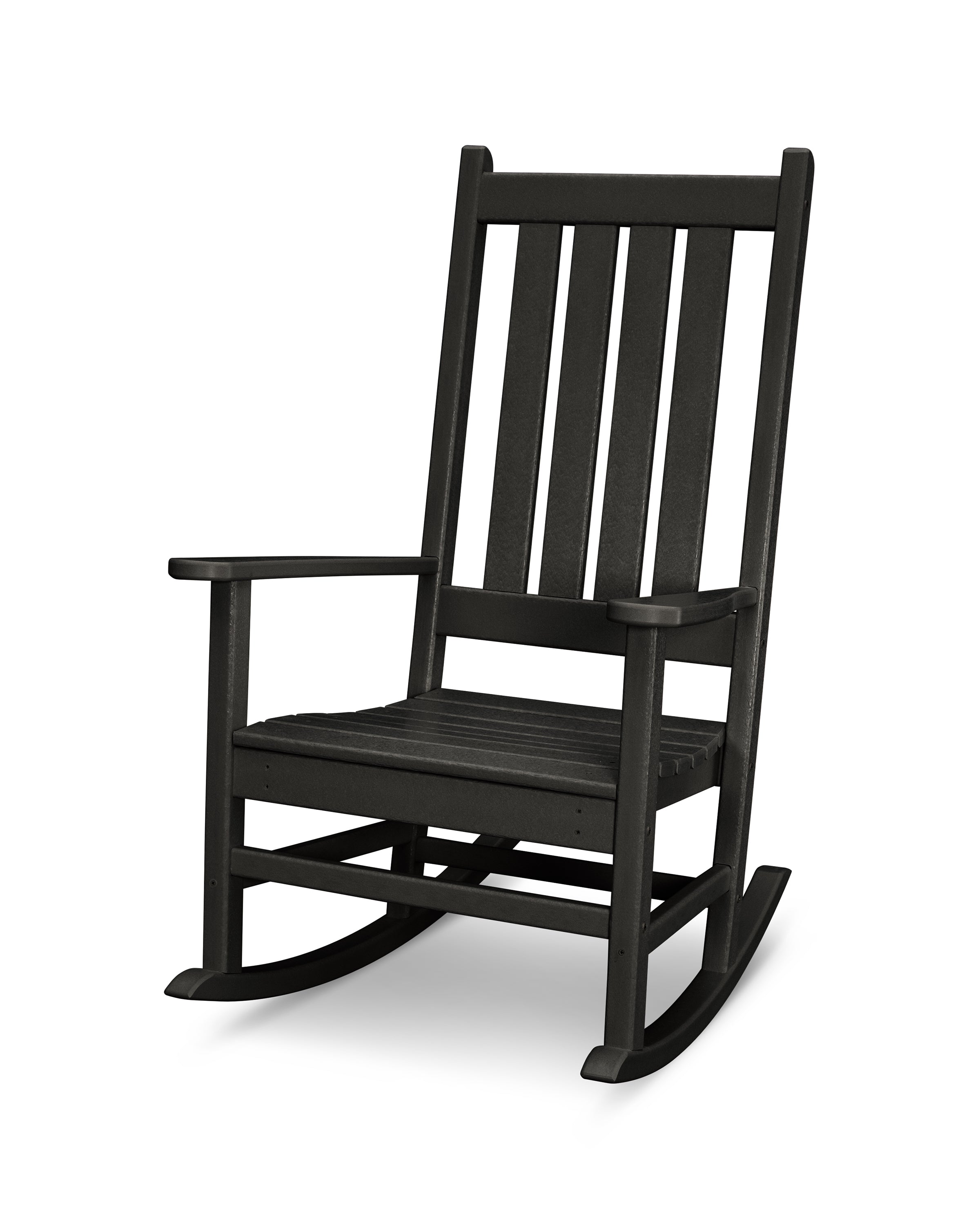 Polywood Vineyard Porch Rocking Chair Outdoor Chairs Black 12031438