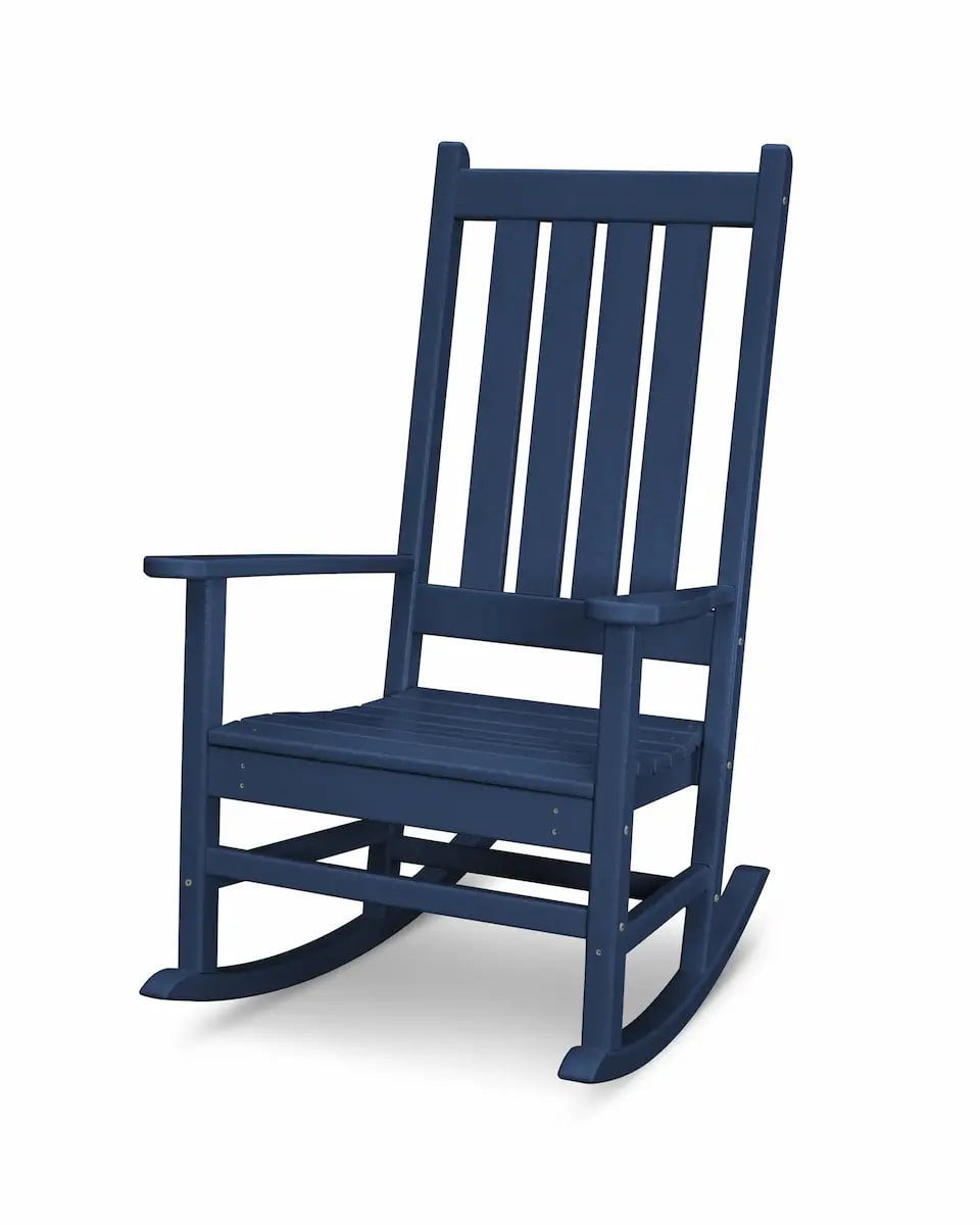 POLYWOOD Vineyard Porch Rocking Chair Outdoor Chairs Navy 12041637